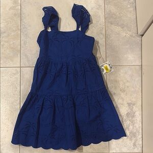Kids Blue Sleeveless Dress brand new